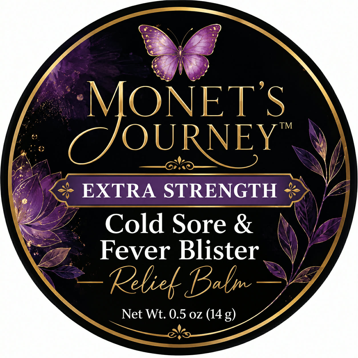 Monets Journey Extra Strength Cold Sore & Fever Blister Relief Balm